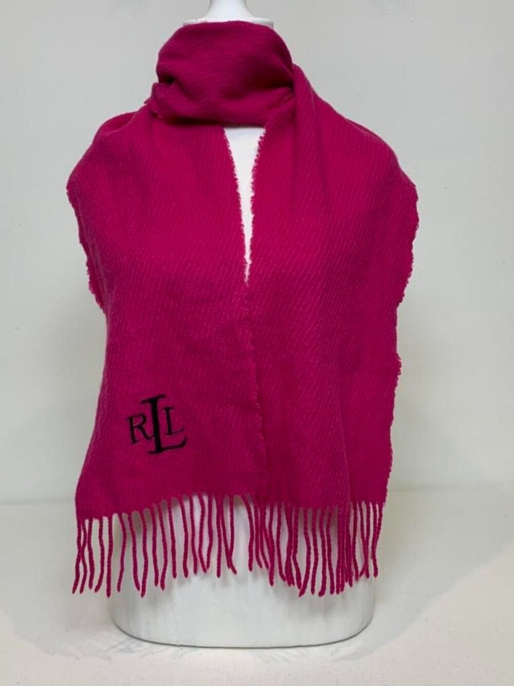 Ralph Lauren Women's Pink and Purple Scarf